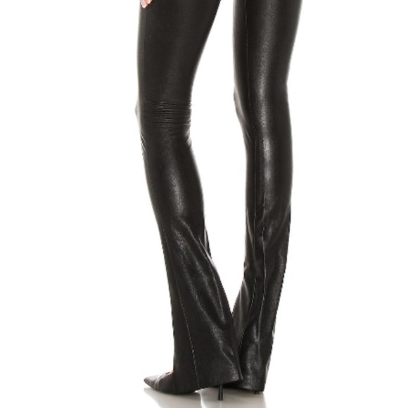 Amanda Uprichard X REVOLVE Malta Faux Black Leather Pants Size Large NWOT - Picture 5 of 15